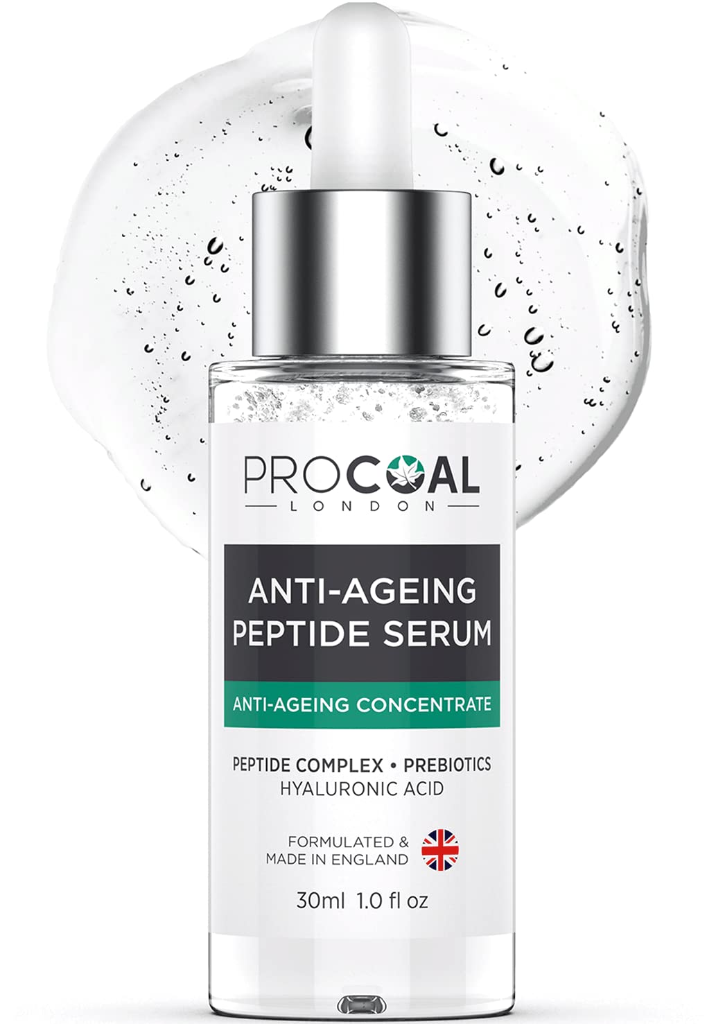 Argireline Serum, Peptide & Hyaluronic Acid Serum 30ml by Procoal - Face Serum With Acetyl Hexapeptide-8, 100% Recyclable Packaging, Vegan, Made in UK