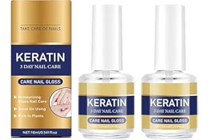 Keratin 3 Day Nail Care Cuticle Oil, Keratin & Amino Acid Nail Treatment Strengthener Oil, Moisturizing Treatment, for Dry We