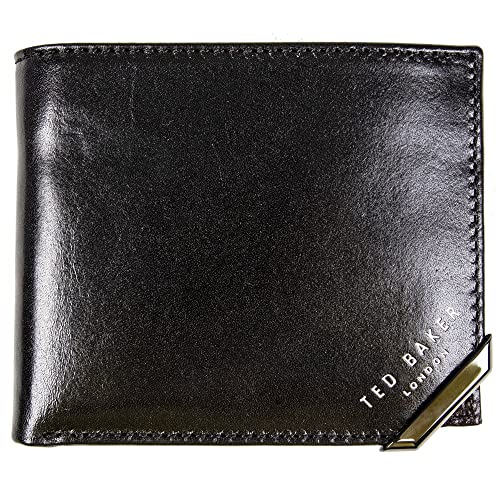 Ted Baker Men's Korning Travel Accessory Bi Fold Wallet, Black, One Size UK