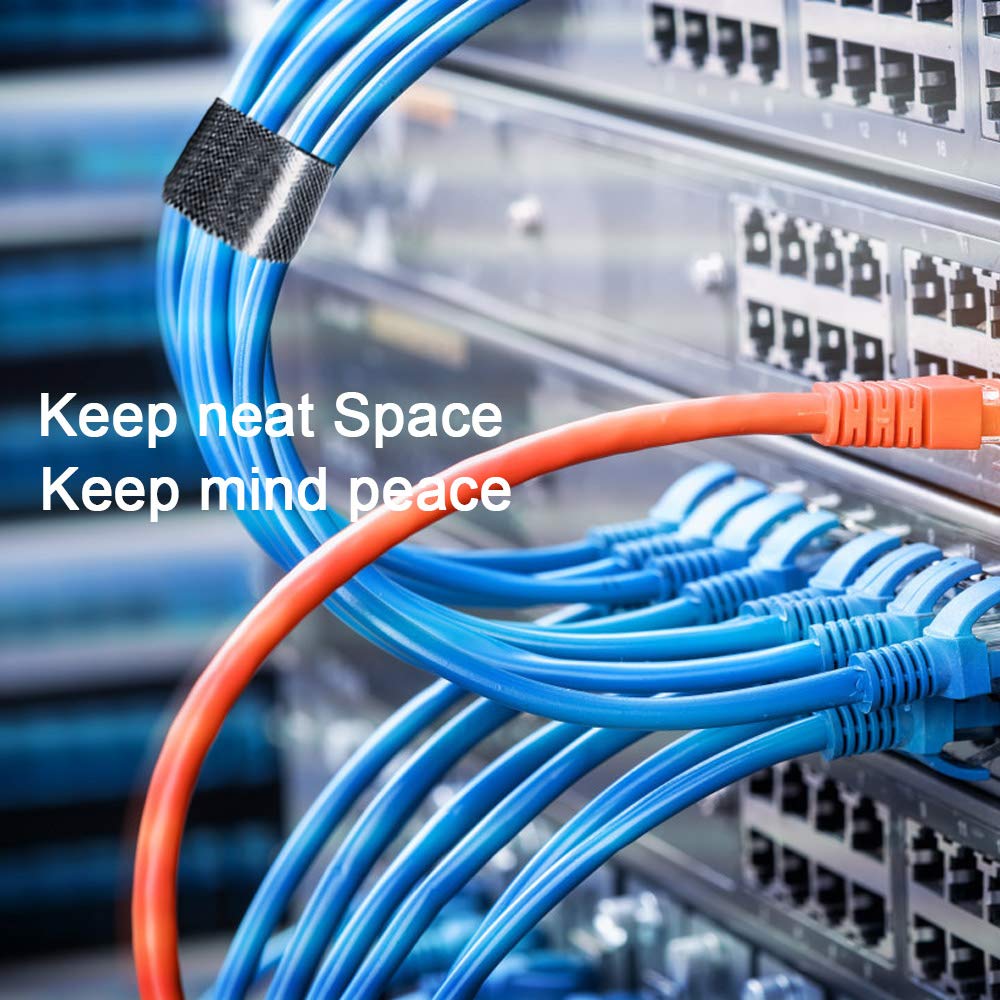 Top Cable Organizer Wire Winder Clip Earphone Holder Mouse Cord Protector HDMI Cable Management for iPhone Samsung USB Cable (3M)