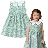 Curipeer Toddler Girl Dress Summer Floral Dresses for Girls Short Sleeve Playwear Sundress