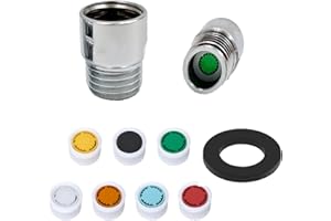 7pcs Shower Flow Reducer Limiter Set, Water Flow Saver Adapter Set Flow Reducer Limiter 1/2 Inch Flow Restrictor Control Valv