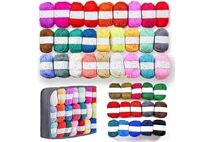 BESGEER 42 Roll x25g Tufting Yarn Kit, Acrylic Carpet Yarn for Tufting and Rug Making