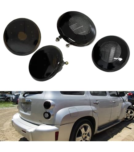Motoringplus OE-Style Red Tail Light Set – For 2006-2011 Chevy HHR, Black Housing