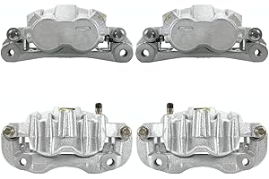 AUTO SHACK AutoShack Front and Rear Brake Calipers Assembly Kit Set of 4 Replacement for 2000-2004 Ford F-250 Super Duty 2000-2004 F-350 Super Duty 2000-2005 Excursion 5.4L 6.0L 6.8L 7.3L V8 4WD RWD BCPKG00767