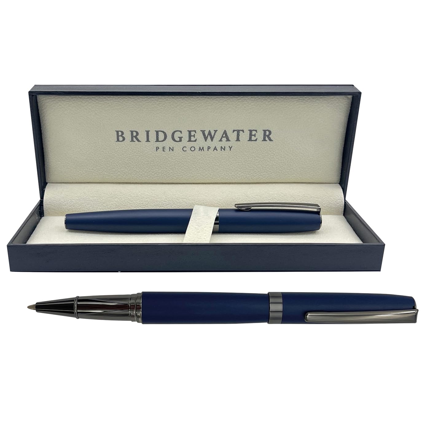 Bridgewater Pen Company Executive Roller Ball Point Pen Collection, Boxed, Sleeved (Hereford, Navy) — image 1