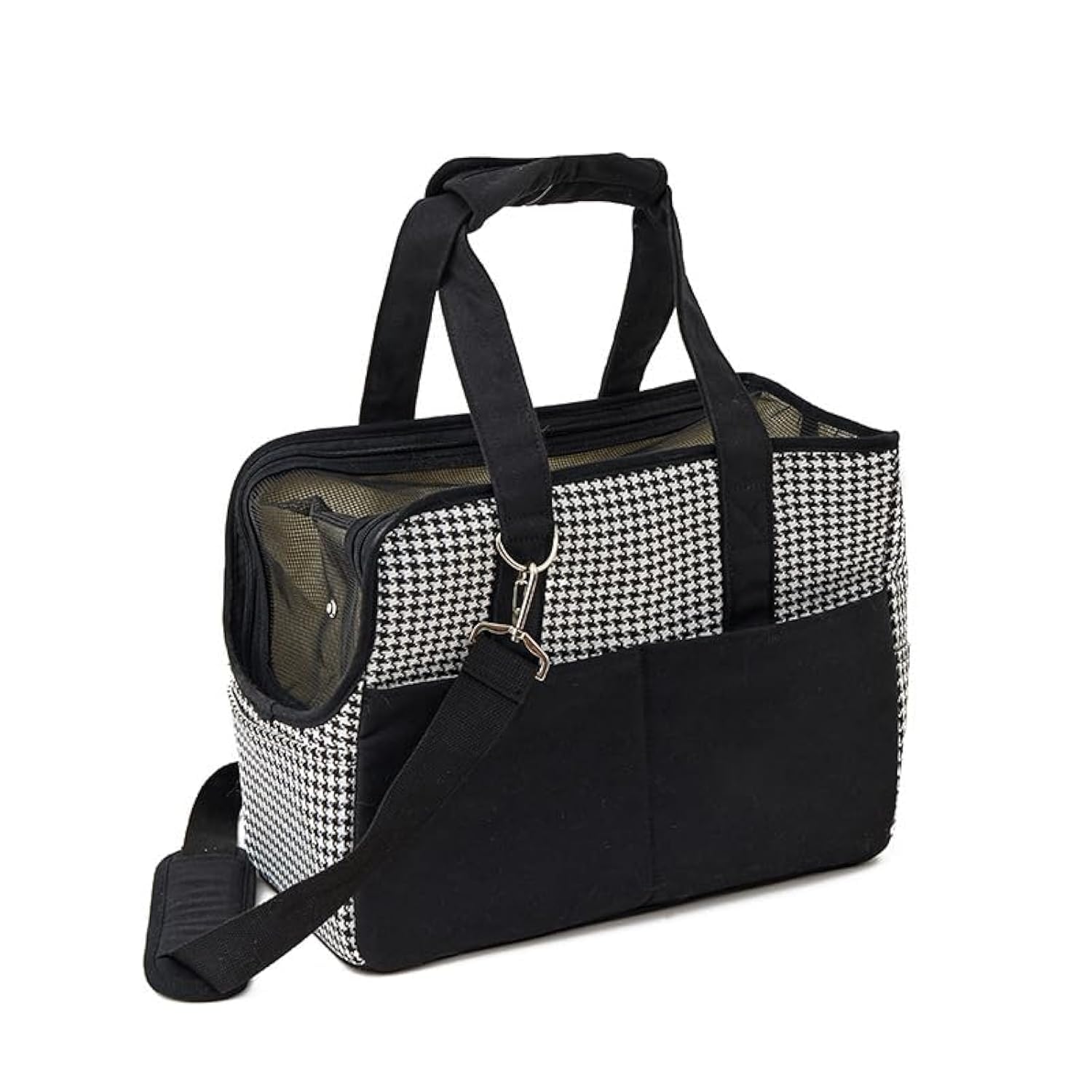 Pet Carrier Soft Sided for Dogs Cats up to 5 kg - Portable Transport Shoulder Bag Handbag Top Opening Breathable Foldable with Removable Mat and Breathable Mesh Airline Approved