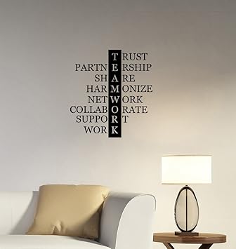 Teamwork Wall Decal Vinyl Lettering Business Team Work Success