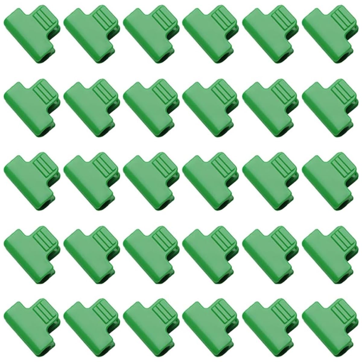 DOETYD 30 PCS Greenhouse Clips Clamps 11mm Garden Hoops Green Film Row Cover Netting Tunnel Hoop Plant Frame Shading Net Rod for Fixing Greenhouses Frame Shelters Garden Net