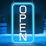 ROLANCHE Open Signs for Business, 16"x 9" LED Neon