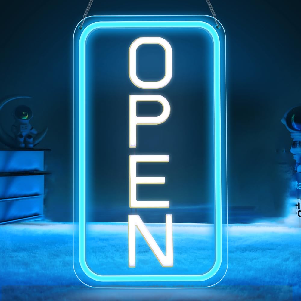 ROLANCHE Open Signs for Business, 16"x 9" LED Neon