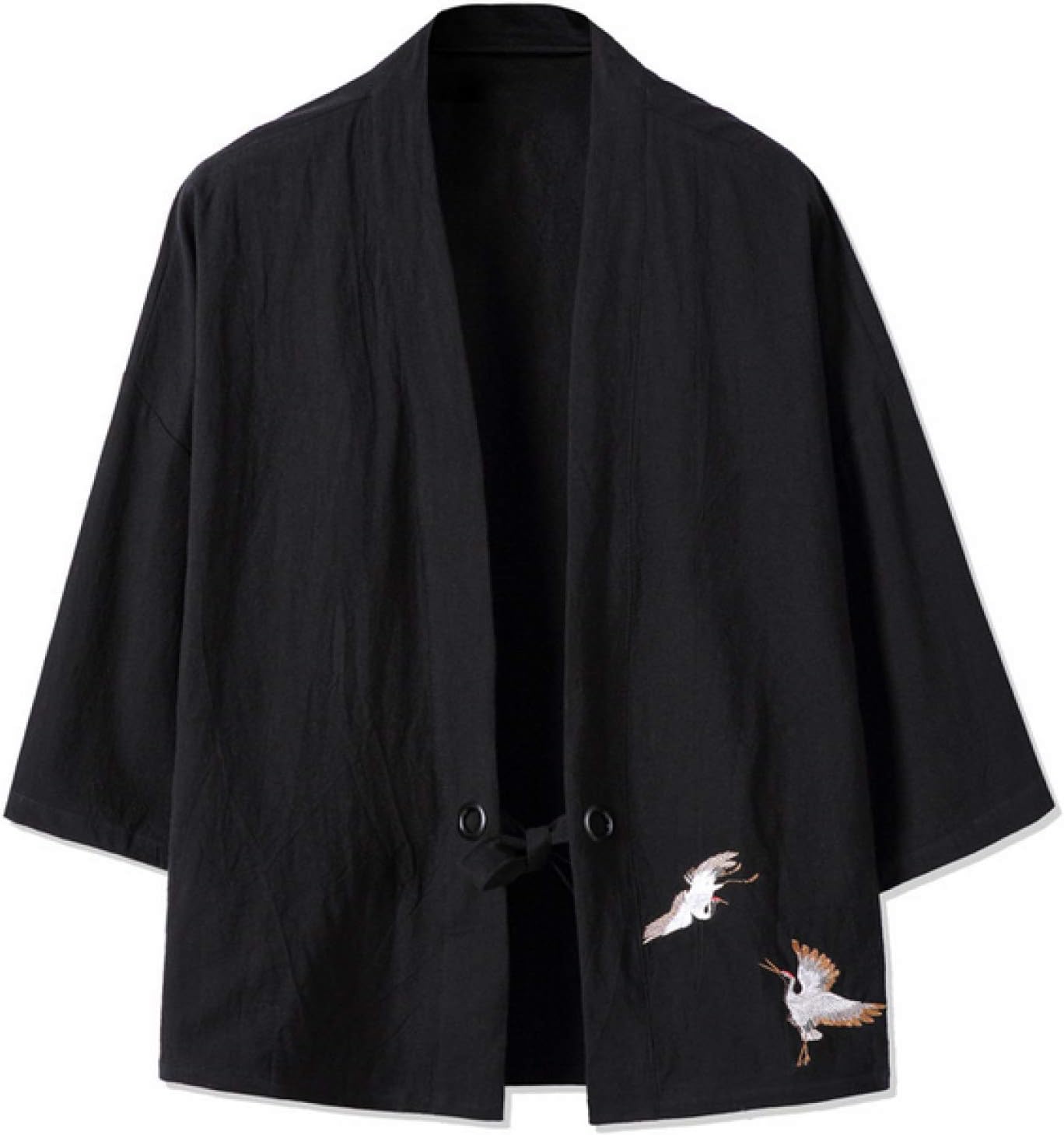 Haori Women's / Men's Kimono Cardigan Coat Embroidery Three Quarters