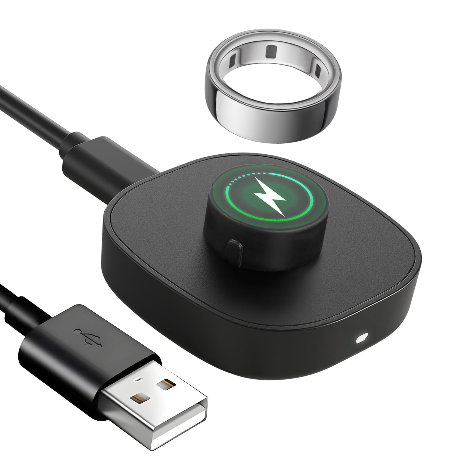 Photo 1 of sylacor Compatible with Oura Ring Gen 4 Charger, Fast Charging Dock and USB-C Cable for Oura Gen 4 (NOT Compatible with Oura Ring 3) (Size 8)