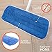 Kitchen + Home Microfiber Mop – 2 Washable Reusable Wet Mop Pads and 1 Bonus Dry Dust Mop Pad Refill Included