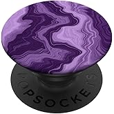Elegant Violet Purple Watercolor Abstract Swirl Pattern PopSockets PopGrip: Swappable Grip for Phones & Tablets