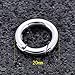 Stainless Steel Round Necklace Enhancer Shortener Ring Spring Clasp Connector 20mm