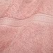 Superior Egyptian Cotton Pile Bath Towel Set of 2, Ultra Soft Luxury Towels, Thick Plush Essentials, Absorbent Heavyweight, Guest Bath, Hotel, Spa, Home Bathroom, Shower Basics, Tea Rose