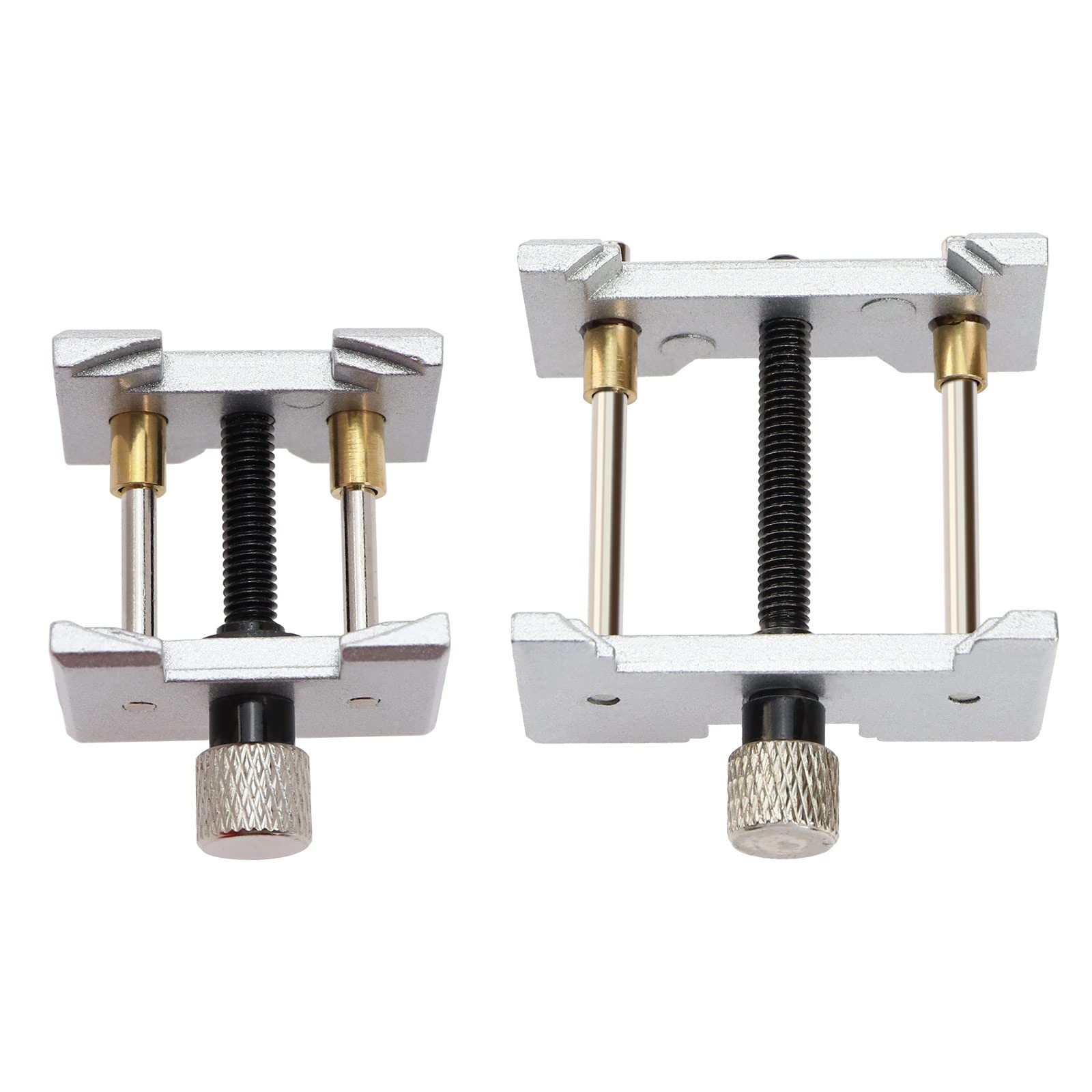 Be In Your Mind 2PCS Watch Movement Holder Watchmaker Clamp Adjustable Watch Case Multifunctional Repair Tool for Repair Disassemble Adjust Fix Watch Movement 2 Sizes