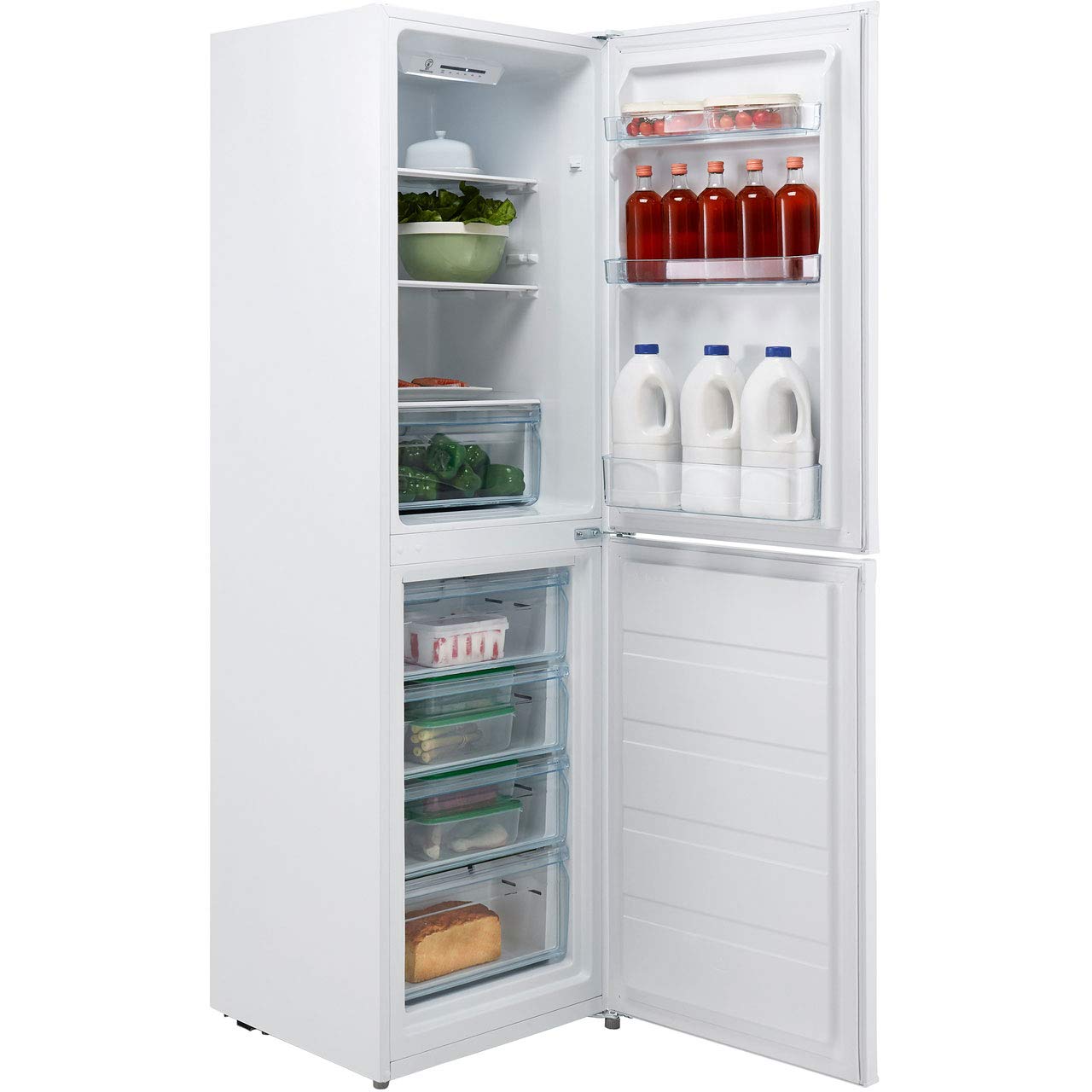 Lec TF55185W Independiente No Frost nevera congelador: Amazon.es ...