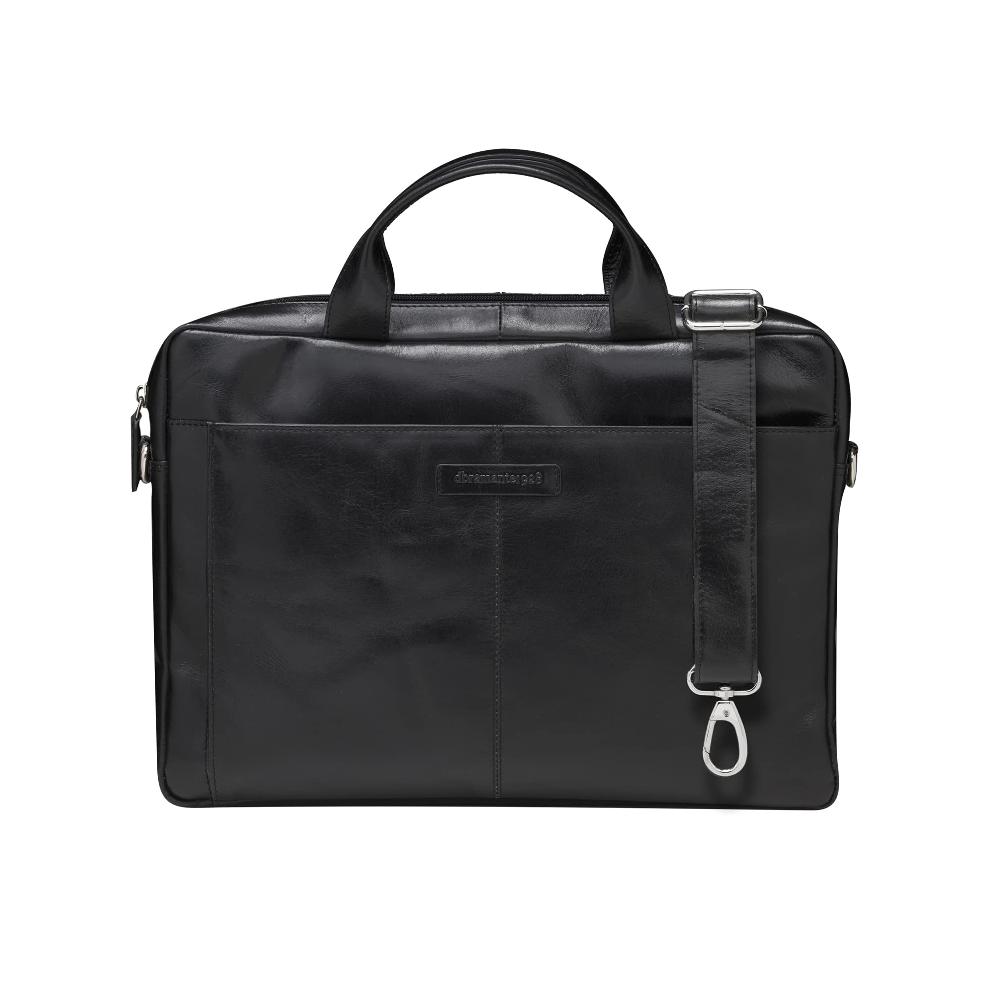 dbramante1928 Amalienborg Laptop Bag, Black | Handcrafted Full-Grain Leather, Fits up to 15 inch Laptops (2nd Gen)