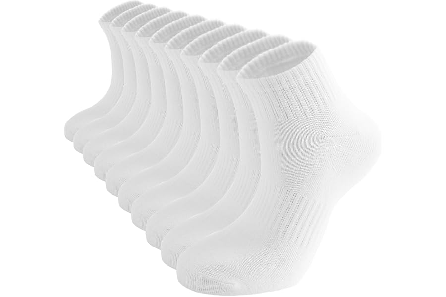 ACCFOD Womens Ankle Socks Thin Cotton Gym Athletic Mini Crew Socks 5 Pairs