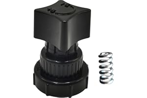 Toobop 137-0001 Manifold Plastic Air Compressor Regulator Valve Knob Compatible with Sanborn Craftsman Coleman, Black