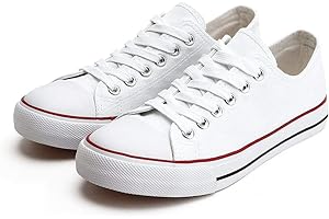 ZGR Women's Canvas Low Top Sneaker Lace-up Classic Casual Shoes for Women