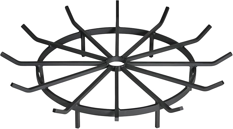 Amazon Com Steelfreak Wagon Wheel Firewood Grate For Fire Pit