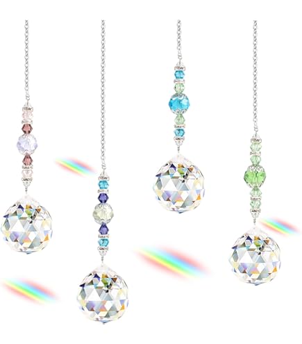 Abbott Collection AB 27 GEM SM PRIZM 1 In. Crystal Prism Decoration Ball Clear Prism Small