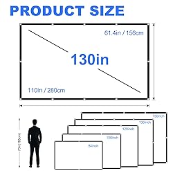 130 inch Projector Screen, Projection Screen