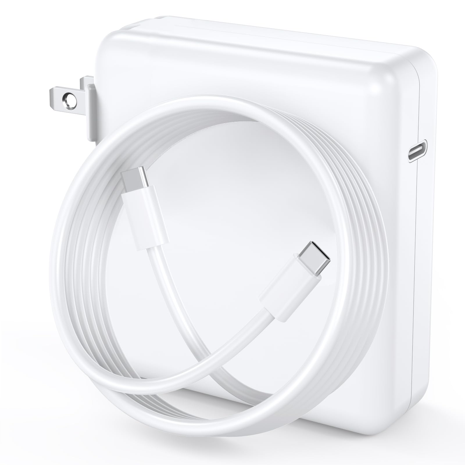 Photo 1 of 140W Charger for MacBook Pro Fast GaN Charger Power Adapter, Compatible with MacBook Pro 16, 14 Inch, MacBook Air 15 13 Inch, iPad Pro 2021-2025,M1 M2 M3,M4,Included 6.6ft USB C to C Cable