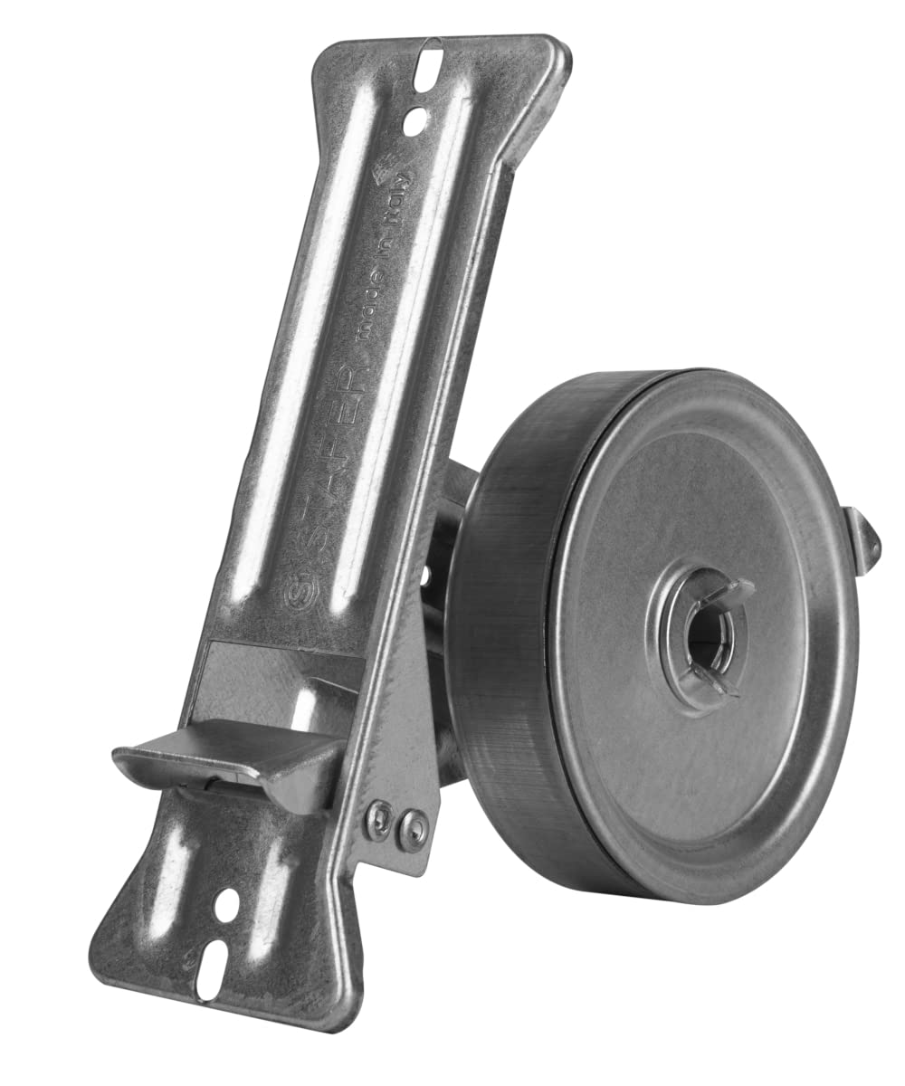 Schellenberg 10223 Recessed Maxi Roller Blind for Roller Shutter Belt with 23 mm Width and Maximum Length of 6 m, Distance, Grey, Hole Spacing 11.5-13.5 cm