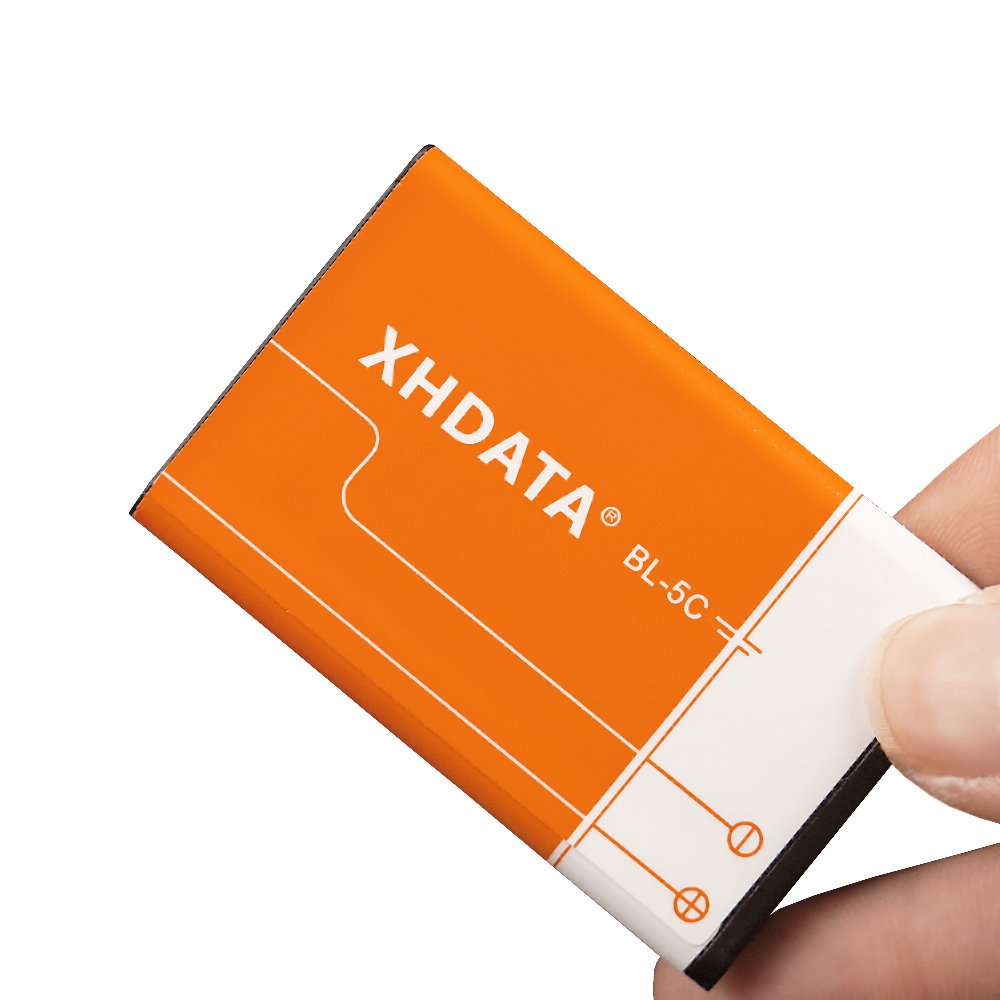 2 Batterie Ricaricabili BL-5C 3.7V 1500mAh Per Radio - Arancione, Con Protezione Integrata - 3