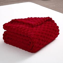 Red Throw Blanket 50"×60" inches Gifts for Mom