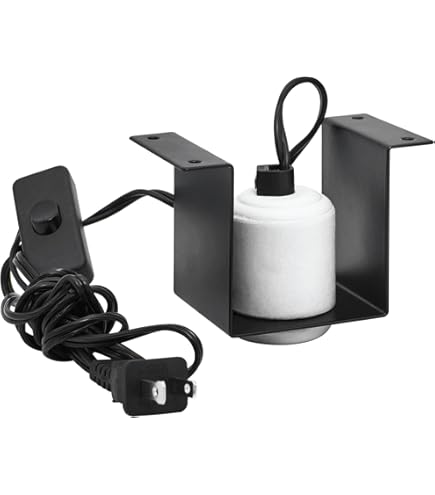 Famus Lámpara Calor E27 Reptiles Rotativa - Portalámparas Alta Temperatura 300W 110-240V