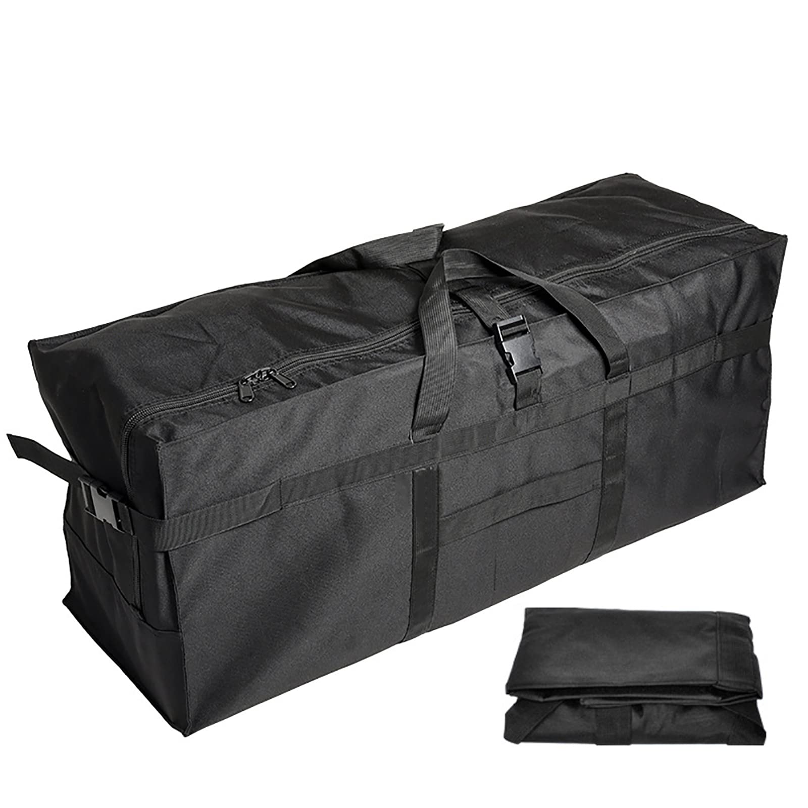 Long Travel Duffle Bag,Foldable Extra Large Duffel Bags,Carry on Travel Bag for Camping/Moving Boxes/Tent/Surfboards/Photography Equipment Storage Bag(Long 197L)