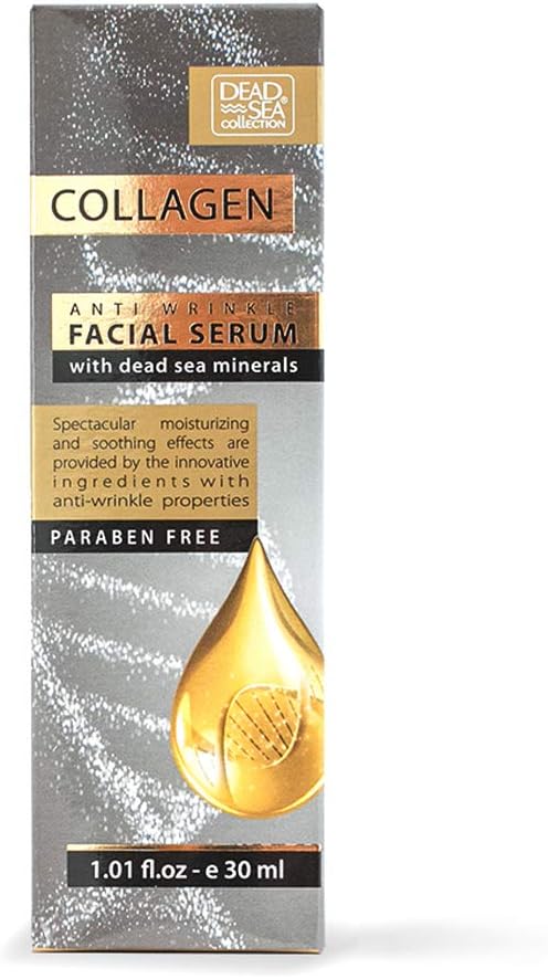 Dead Sea Collection Serum for Face with 3X Collagen, Dead Sea Minerals, and Vitamin E