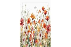 Yamxbfa Watercolor Wild Flower Floral 1 Gang Decorative light switch plate Blank Wall Plate No Device Switchplate Electrical Faceplate for Nursery Bedroom Bathroom Decor