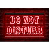 120190 Do Not Disturb Meeting Office Display LED Light Neon Sign (12" X 8", Red)