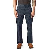 Dickies Occupational Workwear LP337BK Cotton Relaxed Fit Men's Industrial Cargo Pant with Straight Leg, Black