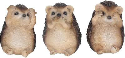 Nemesis Now Three Wise Hedgehogs Figurine 9cm Resin Hand-Painted Brown