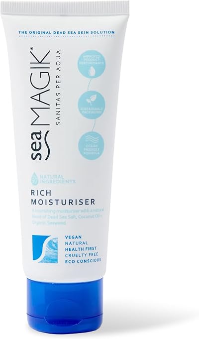 Sea Magik Face Moisturiser Dry Skin Dead Sea Salt 75ml Vegan Cruelty Free