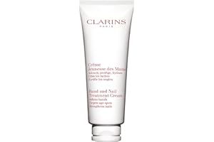 Clarins Hand and Nail Treatment Cream | Award-Winning | Softens, Nourishes and Shields Skin | Strengthens Nails and Conditions Cuticles | Natural Plant Extracts, Including Shea Butter