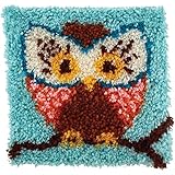 Wonderart Hoot Latch Hook Kit, 12" X 12" - New