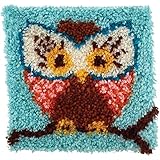 Wonderart Hoot Latch Hook Kit, 12" X 12" - New