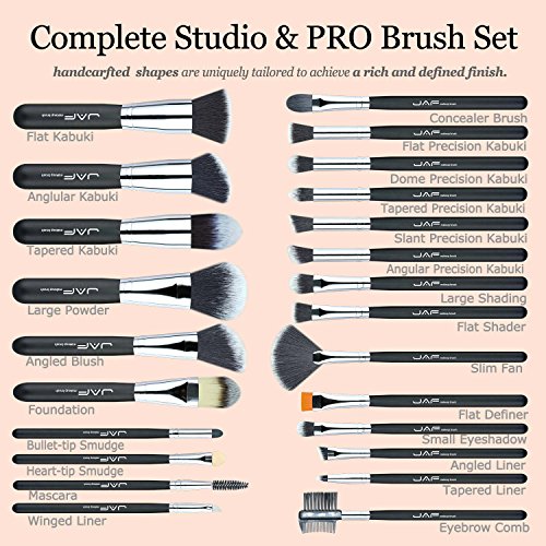 image for Makeup Brush Sets Professional - JAF 24 Cruelty Free Synthetic Makeup 