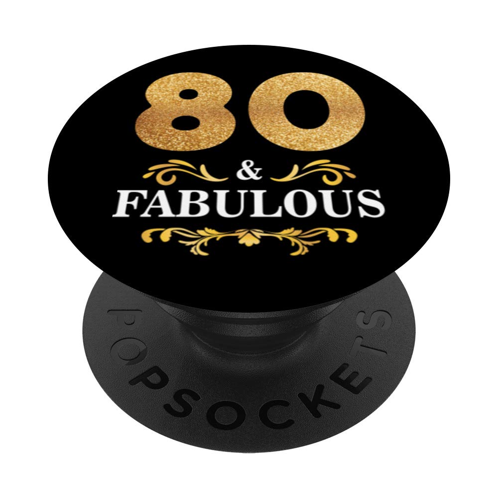 80th birthday sweet gift women | Fabulous since 1940 PopSockets Grip and Stand for Phones and Tablets