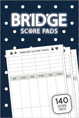 PDF Ebook Bridge Score Pads: 140 Bridge Score Pads for Scorekeeping ...