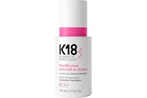 K18 HeatBounce Conditioning Heat Protectant Spray, Lightweight Leave-In Conditioner + 450℉ (232°C) Inside-Out Heat Protection