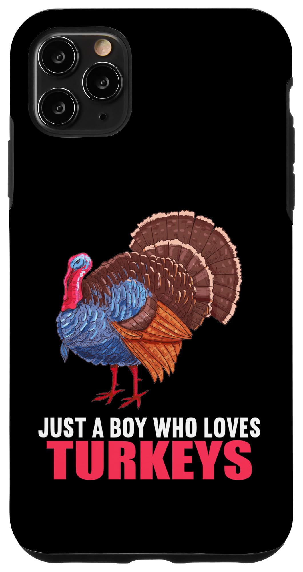 iPhone 11 Pro Max Turkey Bird Just a Boy who loves Turkeys Turkey Case